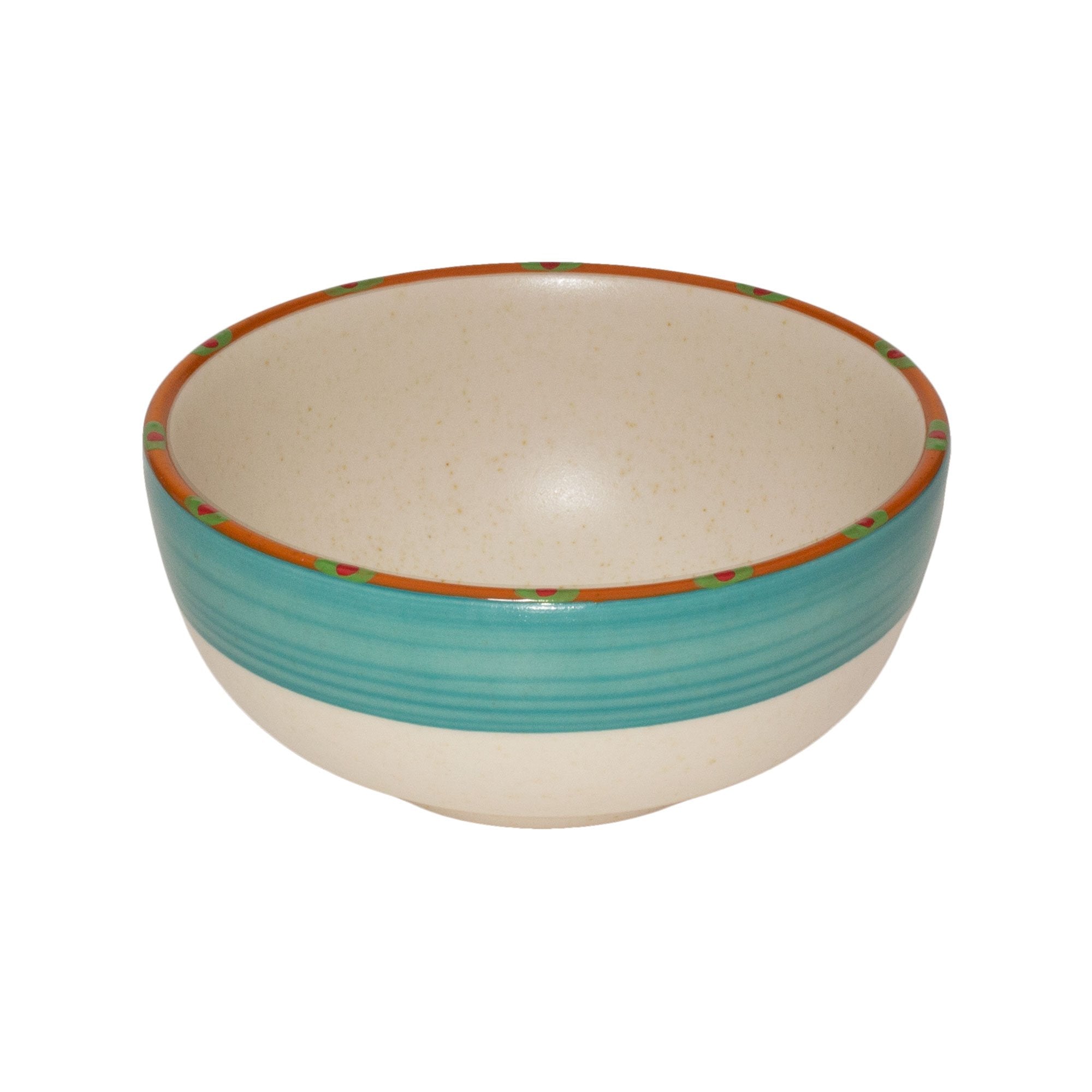 Bowl set set of 4 turquoise burnt orange sedona