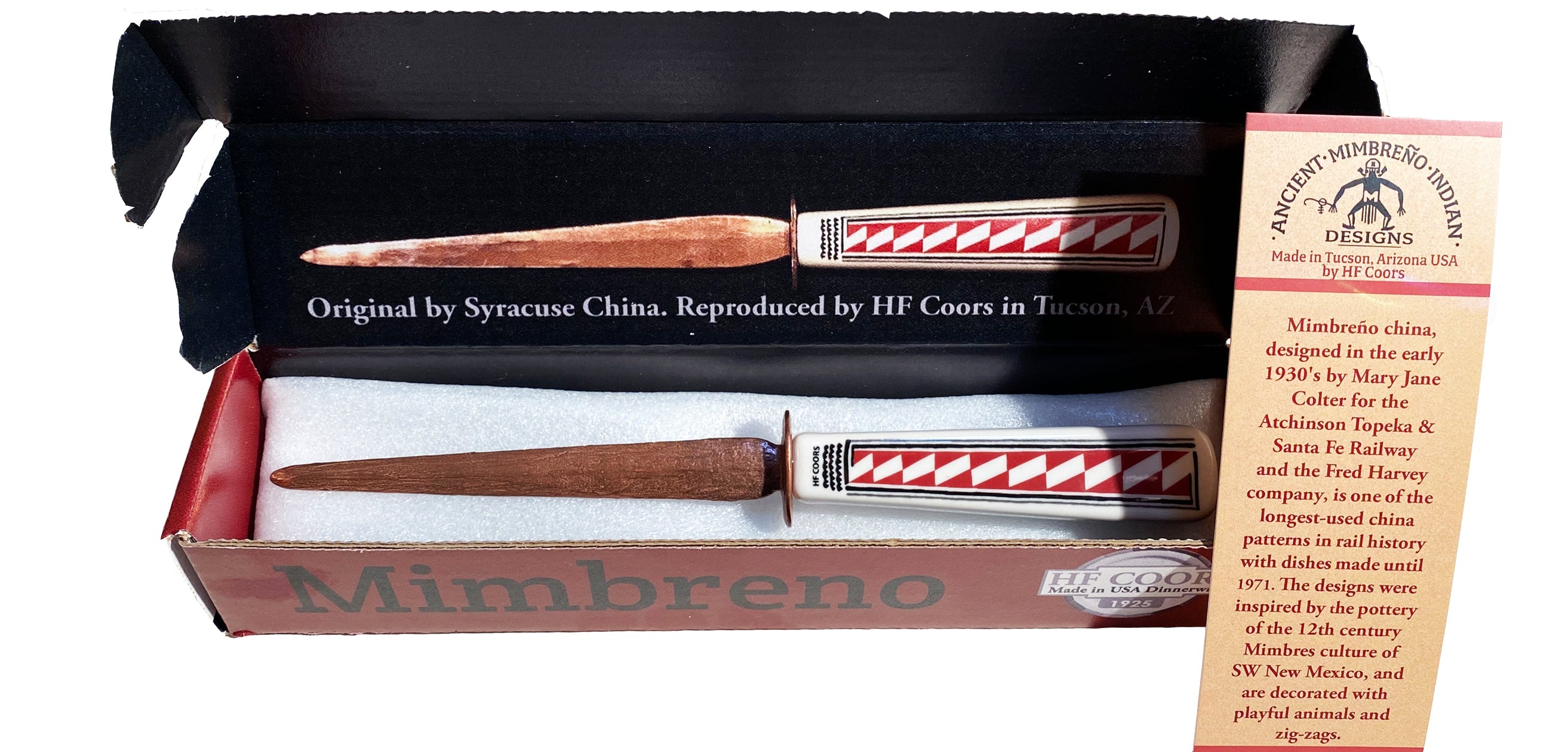 Mary Jane Colter Letter Opener - Copper and Ceramic | Mimbreño