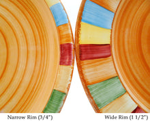 Load image into Gallery viewer, Dinner Plate Set - Set of 4 - Colorful Striped | Serape
