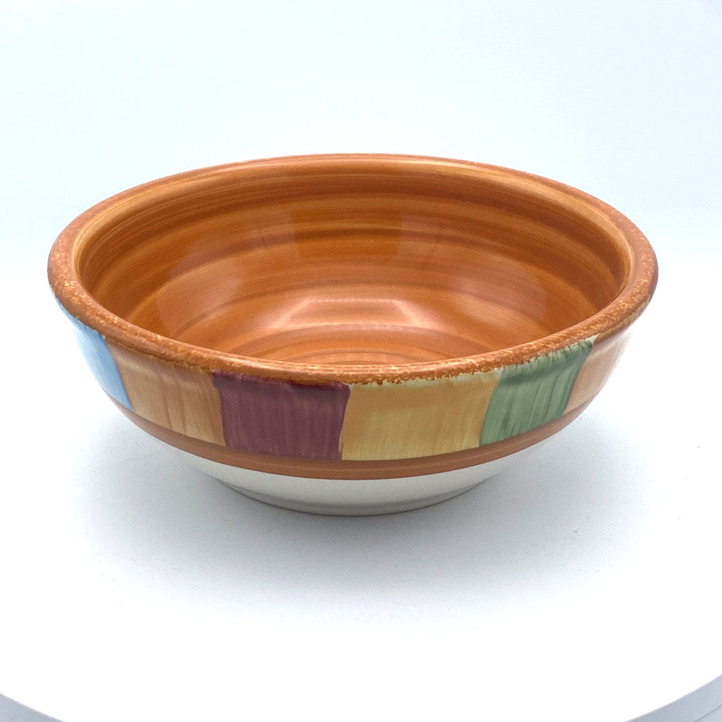 Southwestern Serape Rimmed Soup Bowls, USA Made