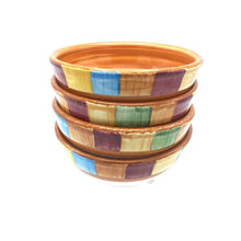 Load image into Gallery viewer, Cereal Bowl Set - Set of 4 - Colorful Striped | Serape
