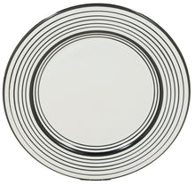 Load image into Gallery viewer, Dinner Plate Set - Set of 4 - White &amp; Black | Tuxedo 10 1/2&quot; Diameter
