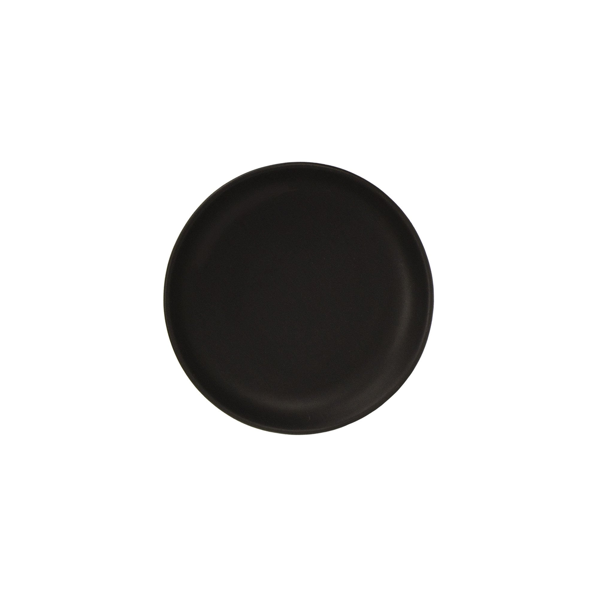 Couped dessert plate set set of 4 matte black matte black