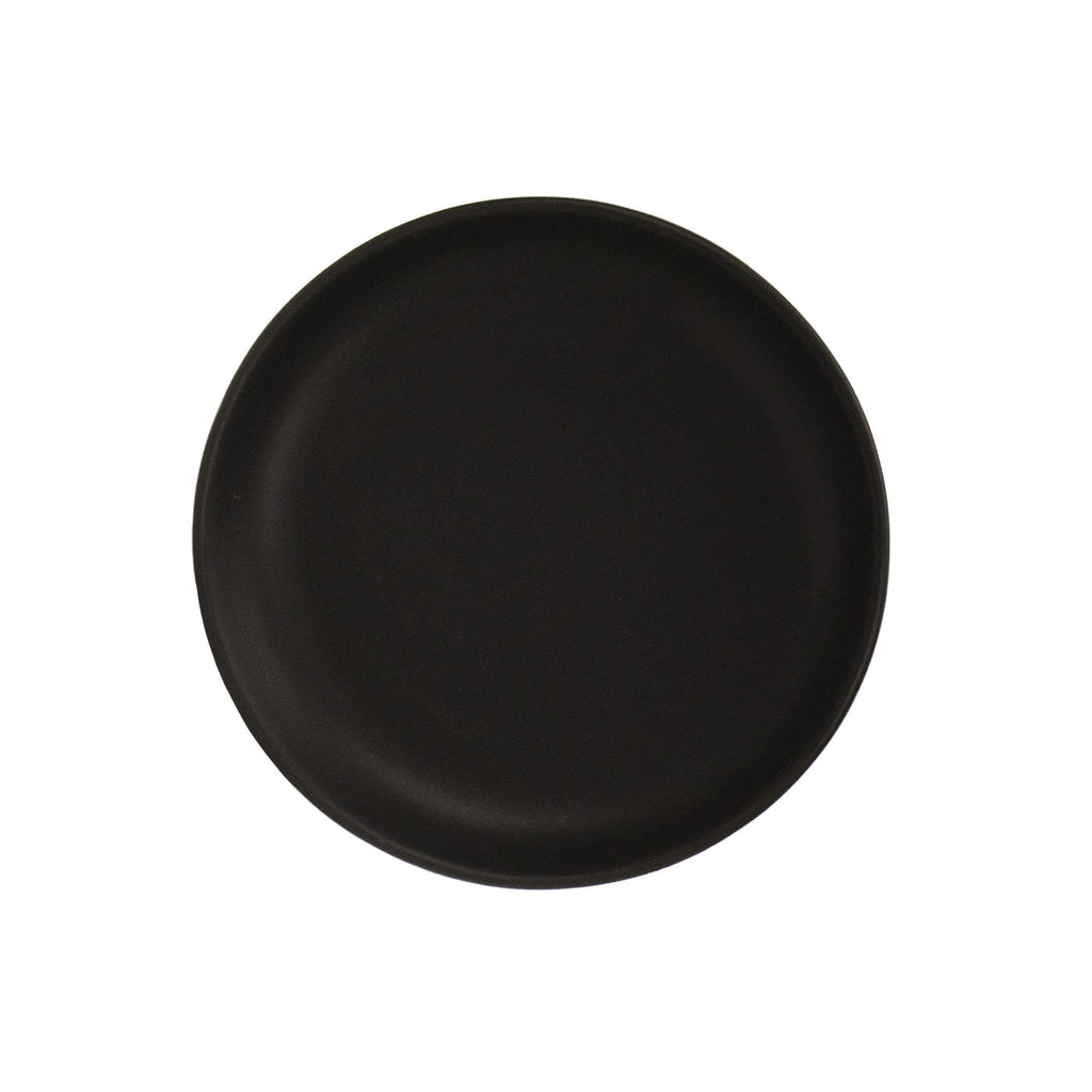 Couped dinner plate set set of 4 matte black matte black