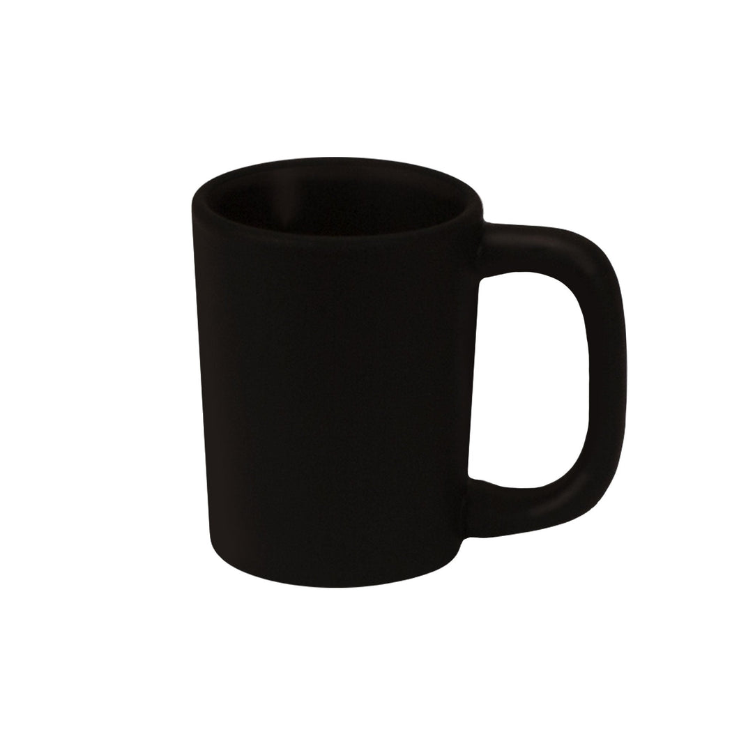 Mug set set of 4 black matte black