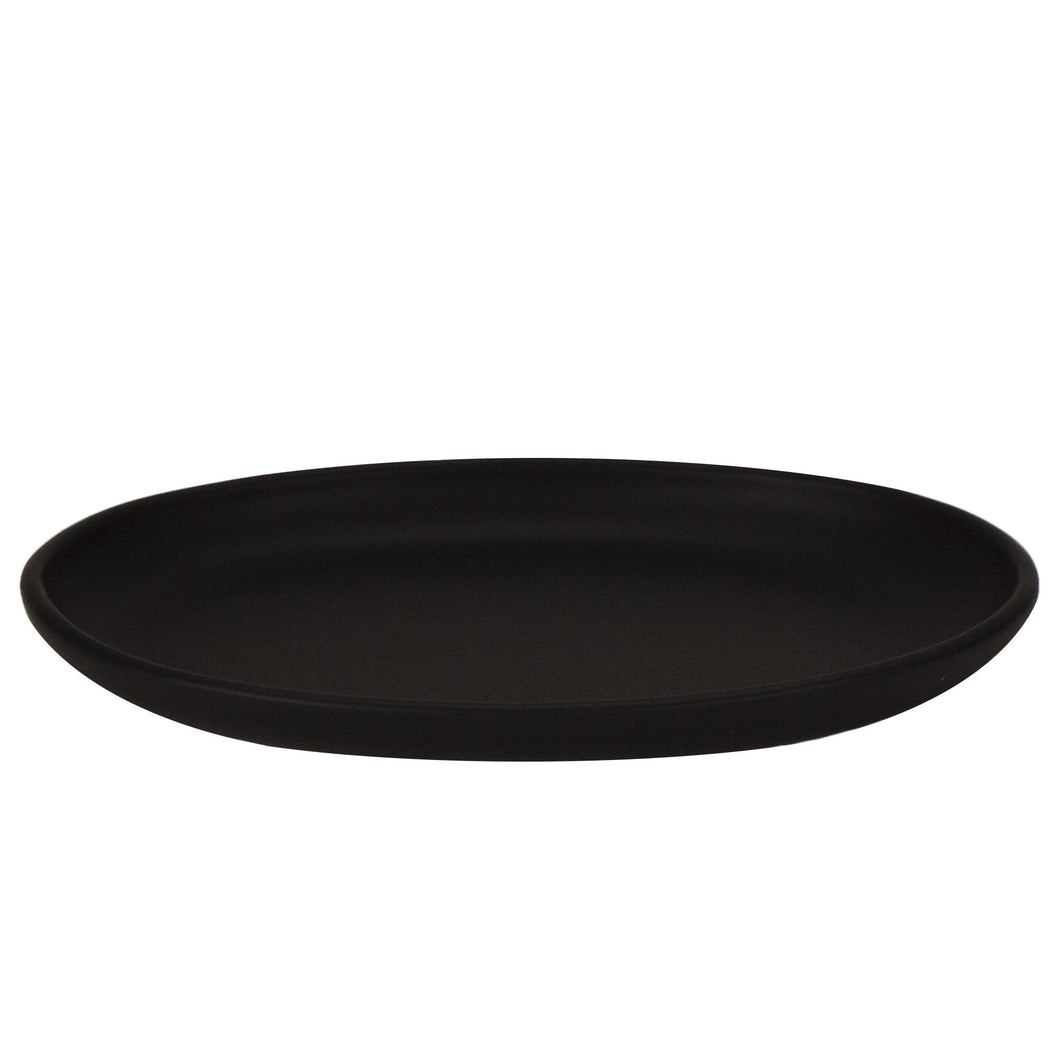 Oval serving bowl extra large matte black matte black