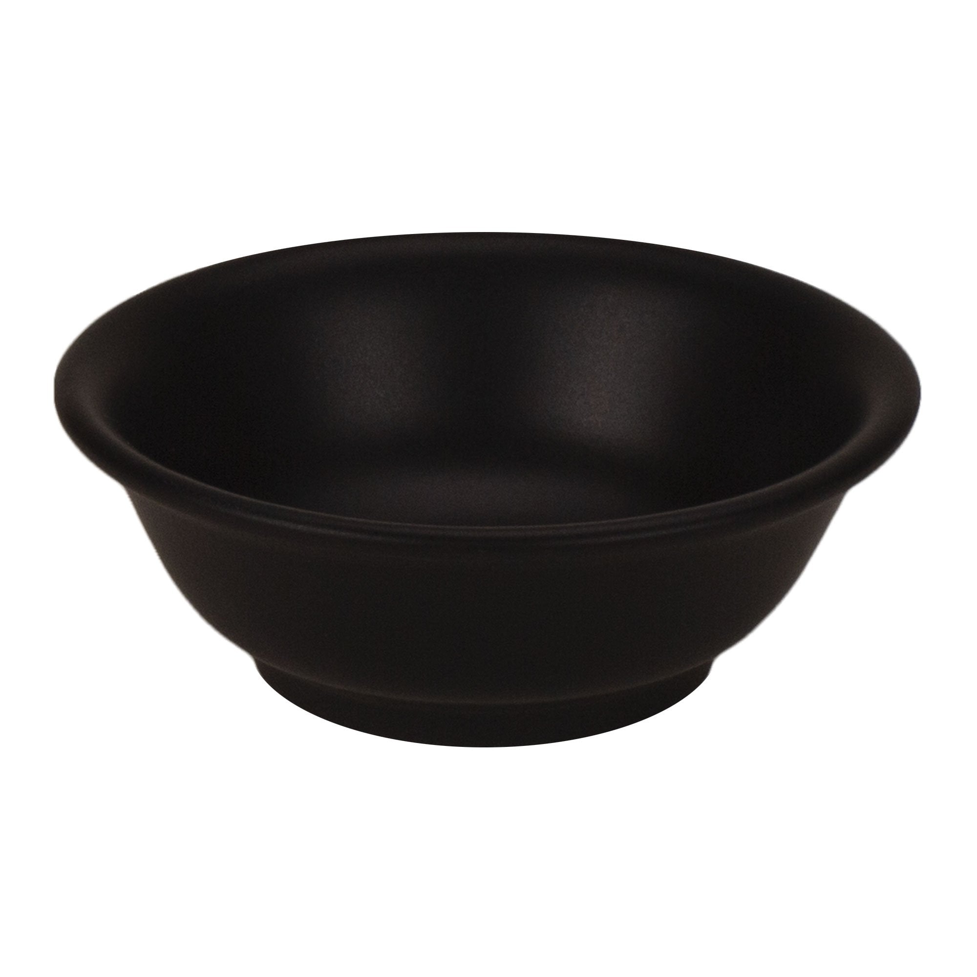 Footed serving bowl matte black matte black