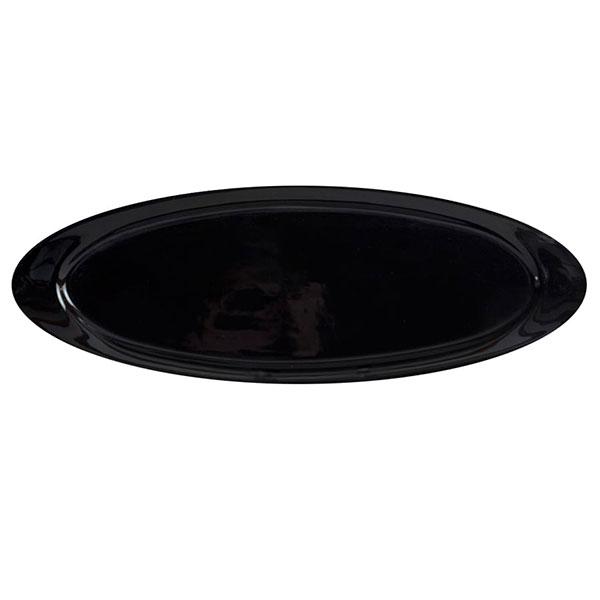 Charcuterie platter black glossy solid color