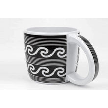 Load image into Gallery viewer, Mug wind black white cliff dweller ancestral puebloan design
