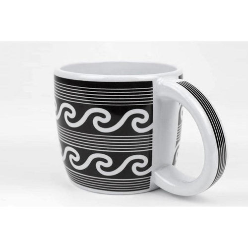Mug wind black white cliff dweller ancestral puebloan design