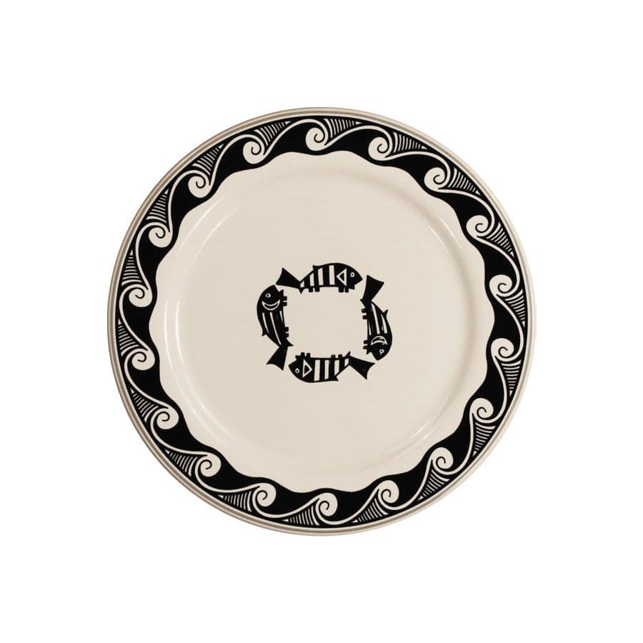 Charger plate mimbreno black white mimbreno
