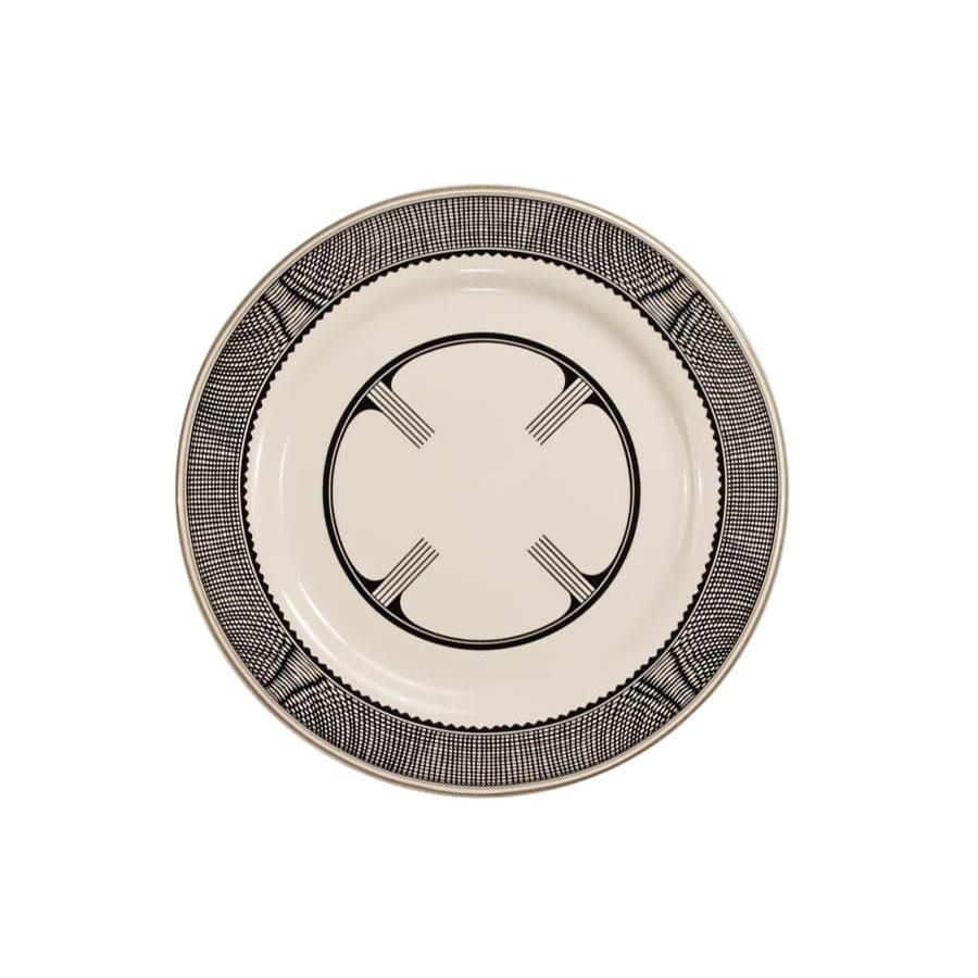 Dinner plate mimbreno black white mimbreno