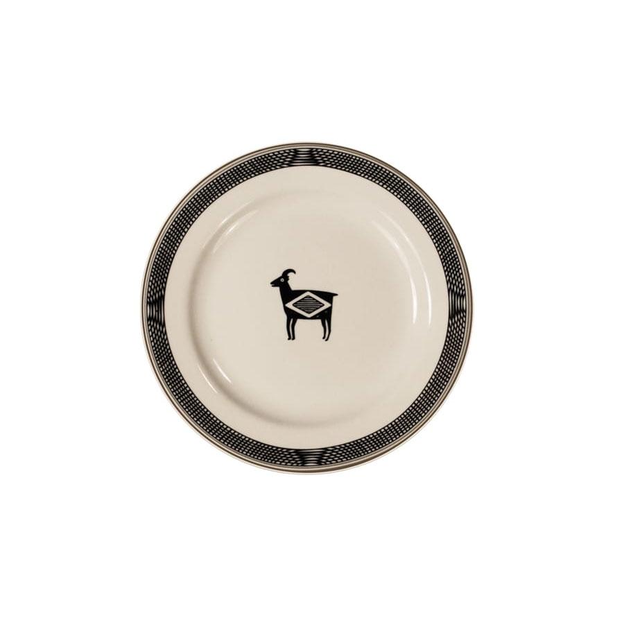 Salad plate mimbreno black white mimbreno