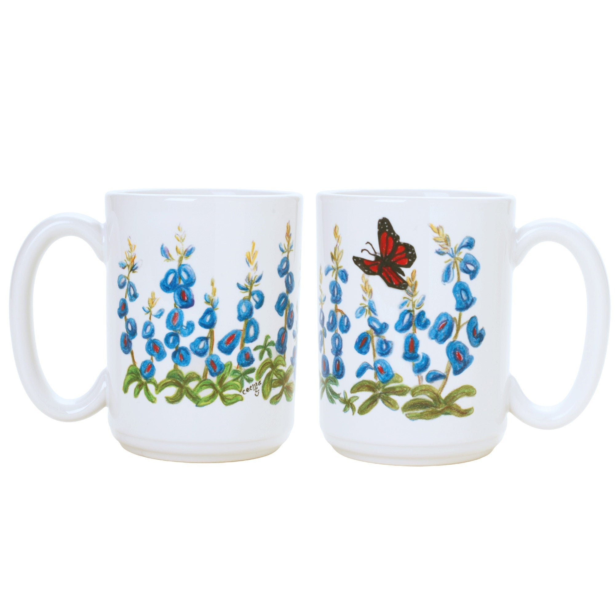 Mug - Blue Bonnet Butterfly | Blue Bonnet