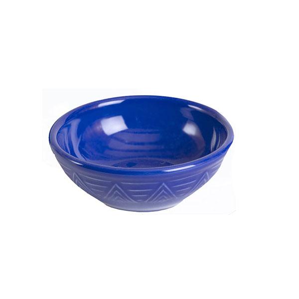 Cereal bowl set set of 4 blue aztec pattern
