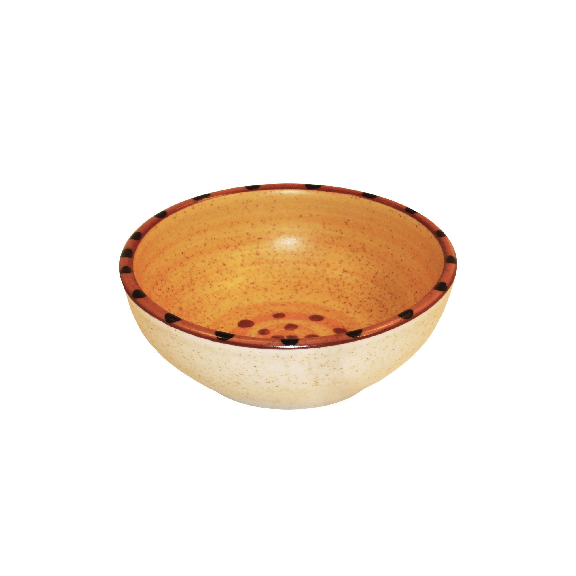 Cereal bowl set set of 4 brown burnt orange aurora