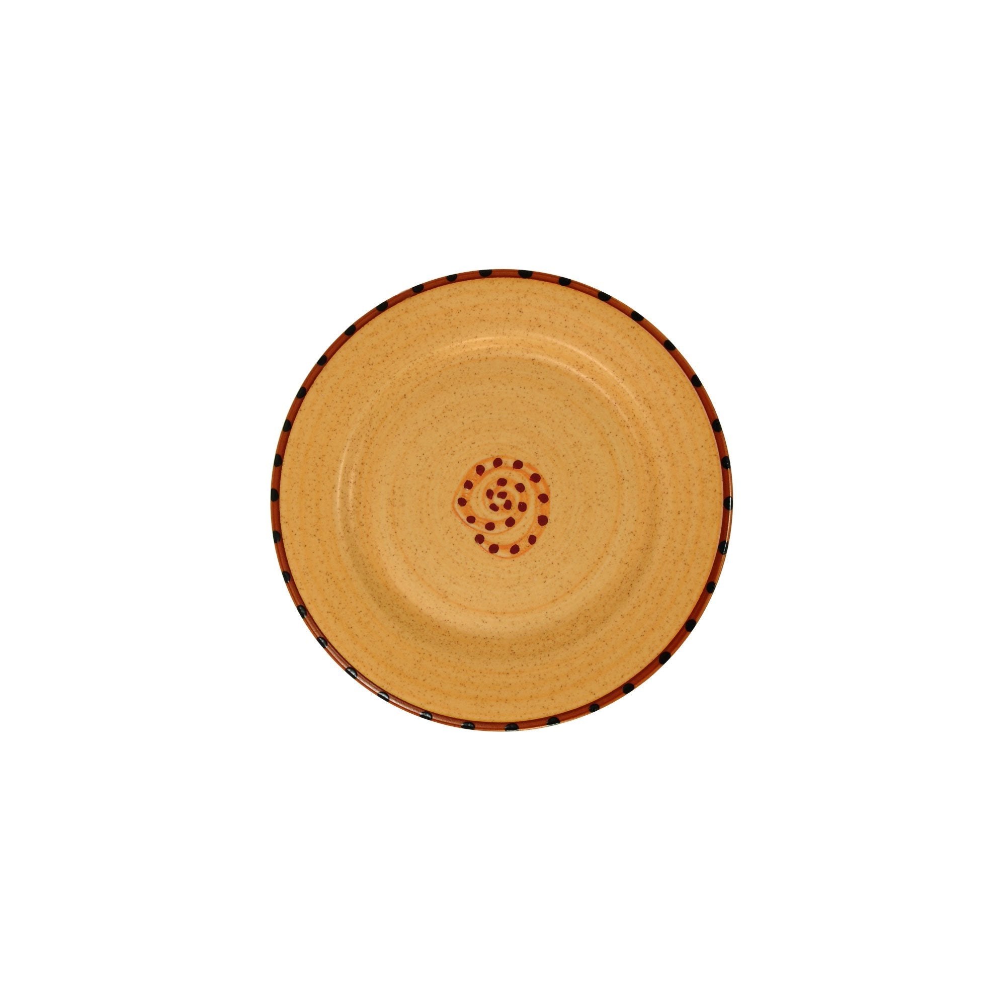 Dessert plate set set of 4 brown burnt orange aurora