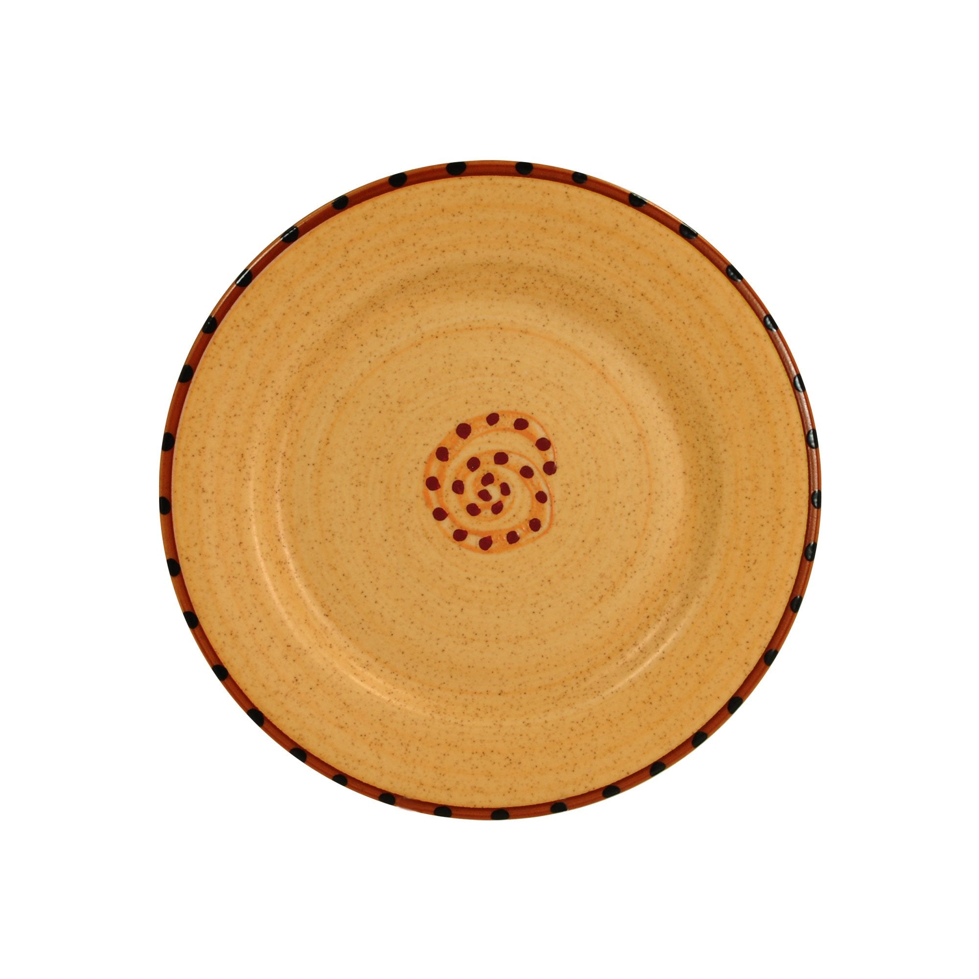 Dinner plate set set of 4 brown burnt orange aurora