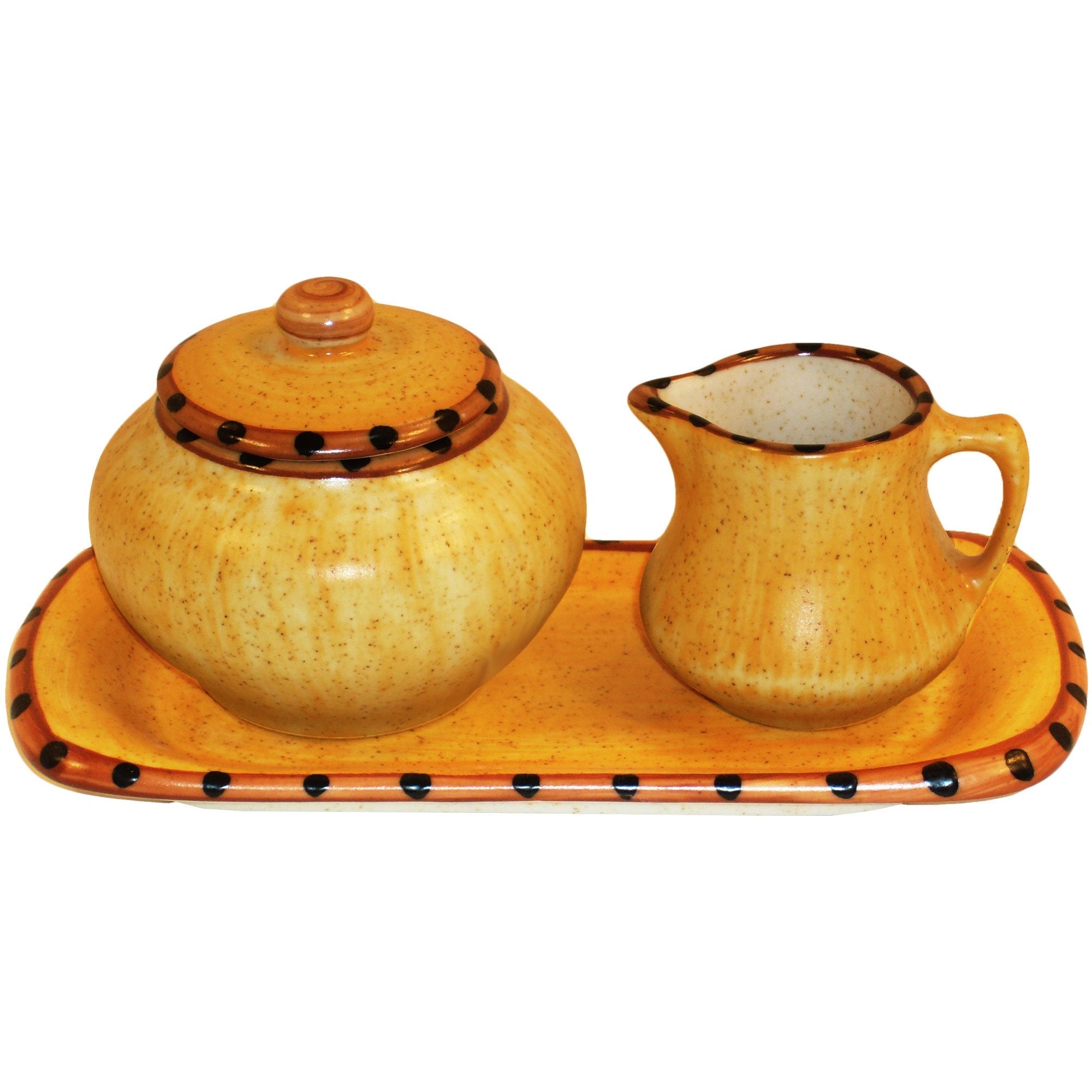 Southwestern ceramic sugar and creamer set aurora