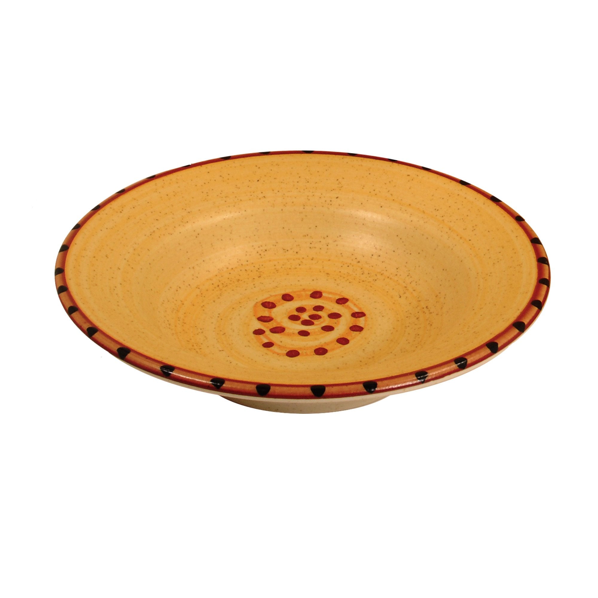 Rimmed soup bowl set set of 4 brown burnt orange aurora