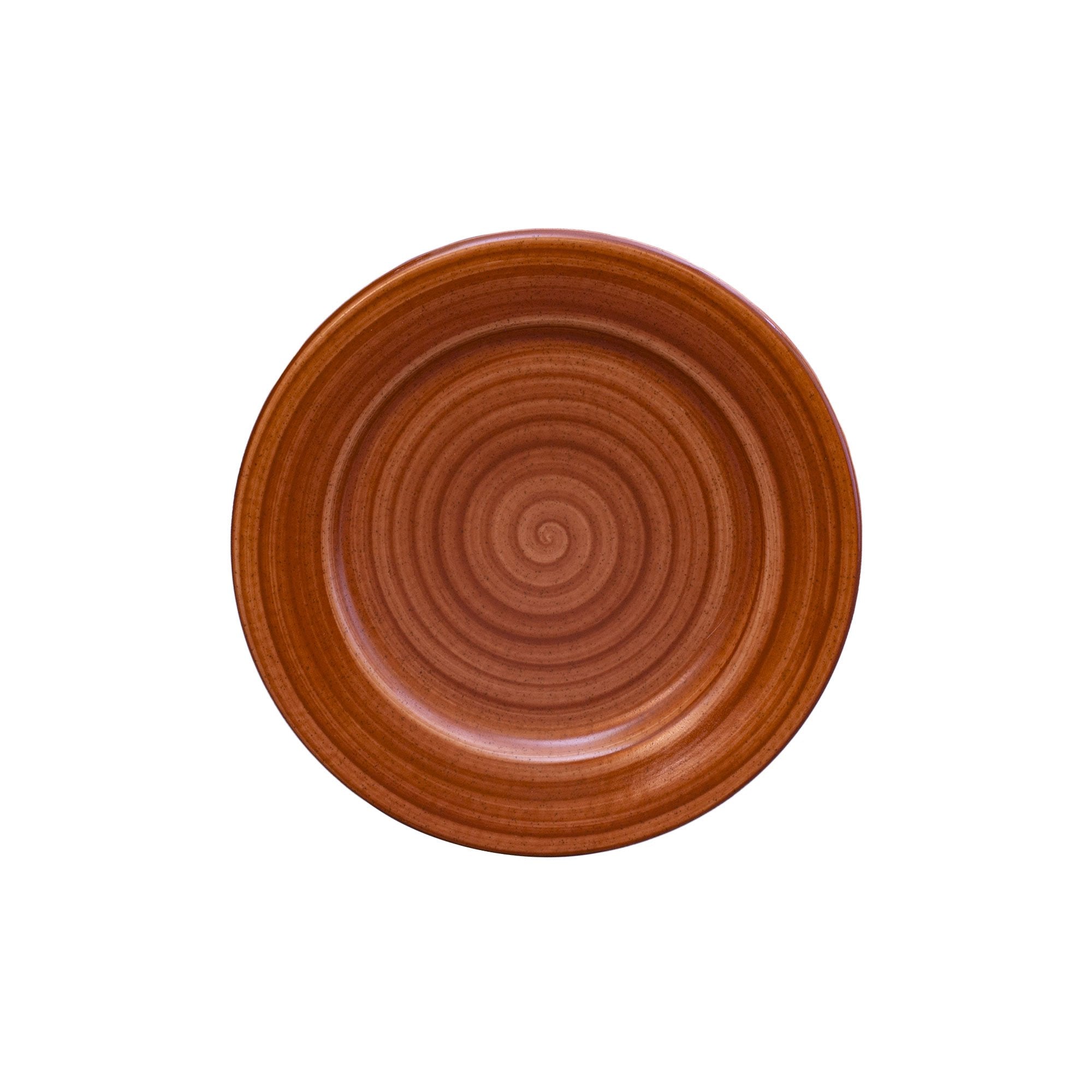 Salad plate set set of 4 brown brownstone