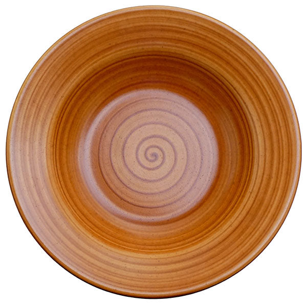 Rimmed Soup Bowl Set - Set of 4 - Brown | Brownstone