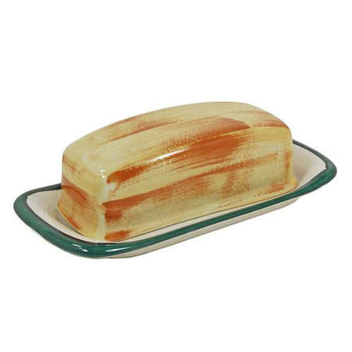 Southwestern ceramic butter dish terra patina