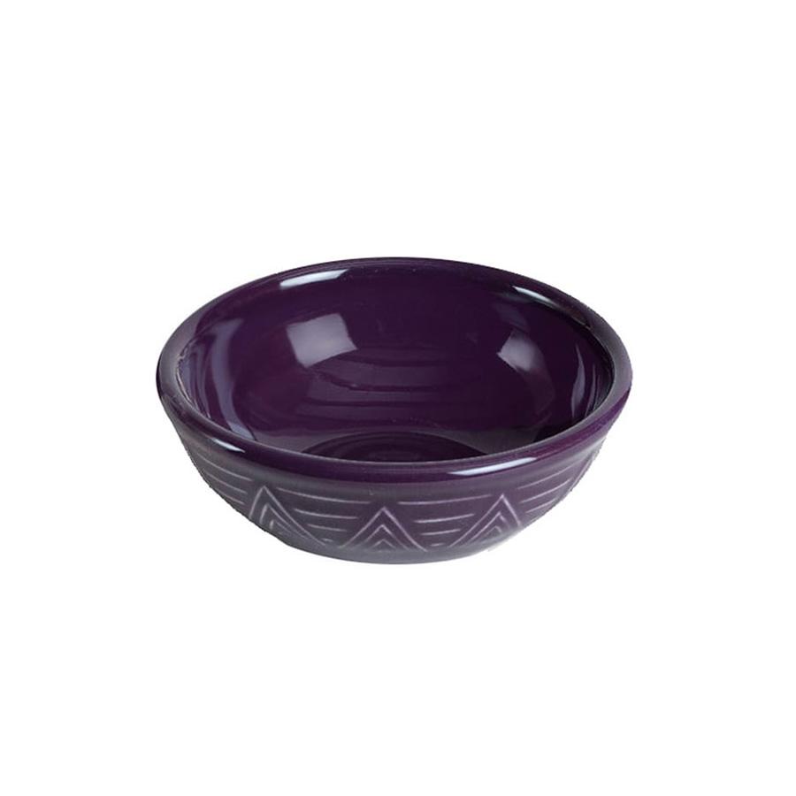 Cereal bowl set set of 4 purple aztec pattern