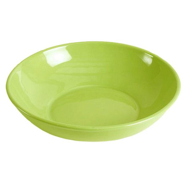 Extra large serving bowl green aztec pattern