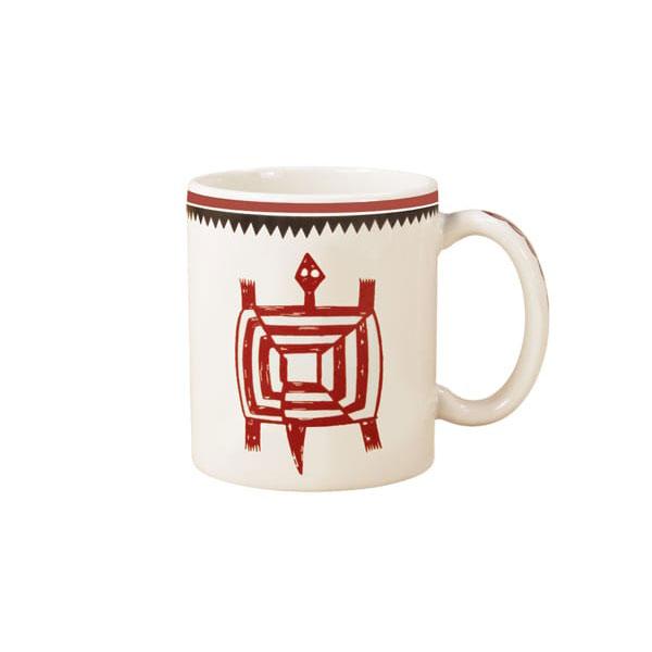 Mug mimbreno turtle maroon white mimbreno 11 oz