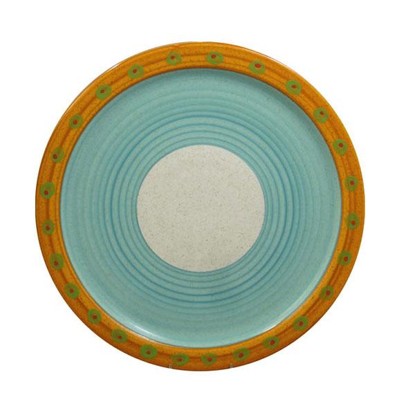 Round Serving Platter - Turquoise & Burnt Orange | Sedona