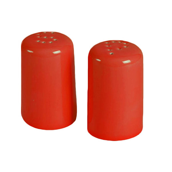 Salt and Pepper Shakers - Red | Aztec Pattern