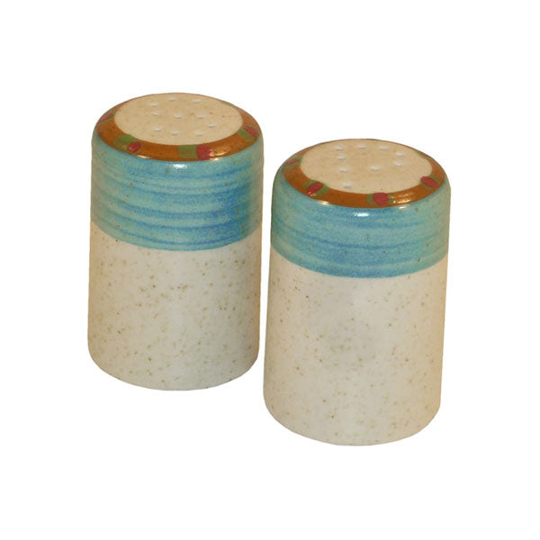 置物 Supreme Ceramic Salt and Pepper Shaker Salt & Pepper Set - Turquoise and Burnt Orange | Sedona | HF Coors