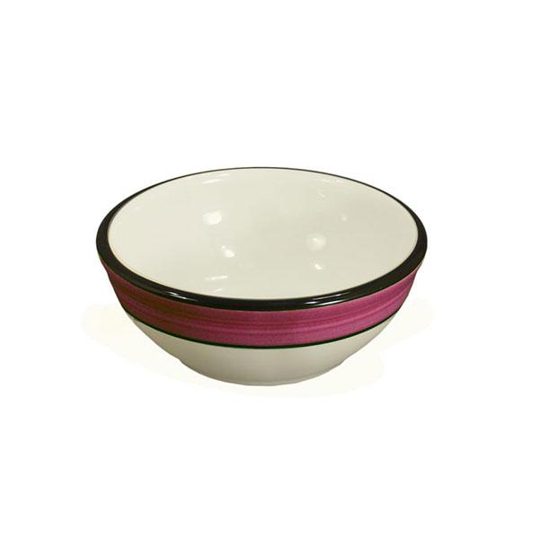 Cereal Bowl Set - Set of 4 - White & Purple | Spree Pattern