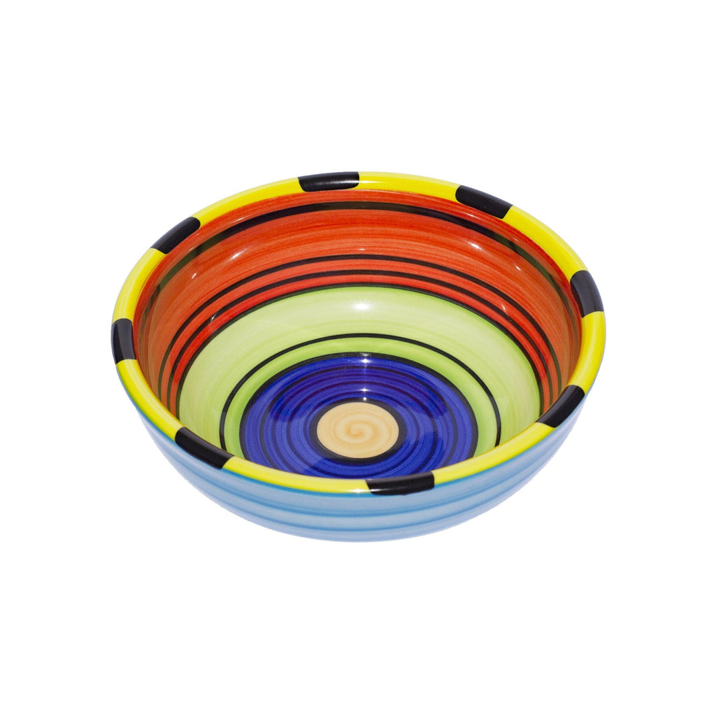 Cereal bowl set set of 4 colorful striped acapulco