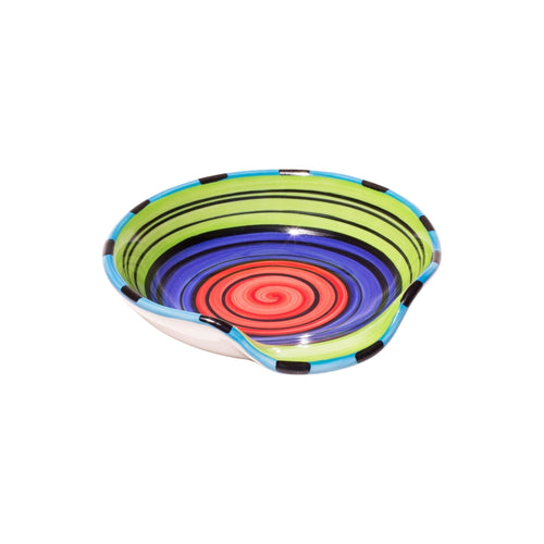 Spoon rest colorful striped acapulco