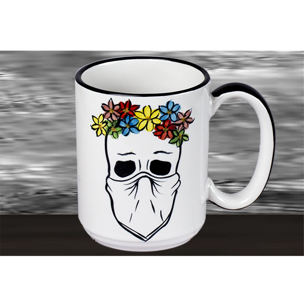 Mug covid mask dia de los muertos