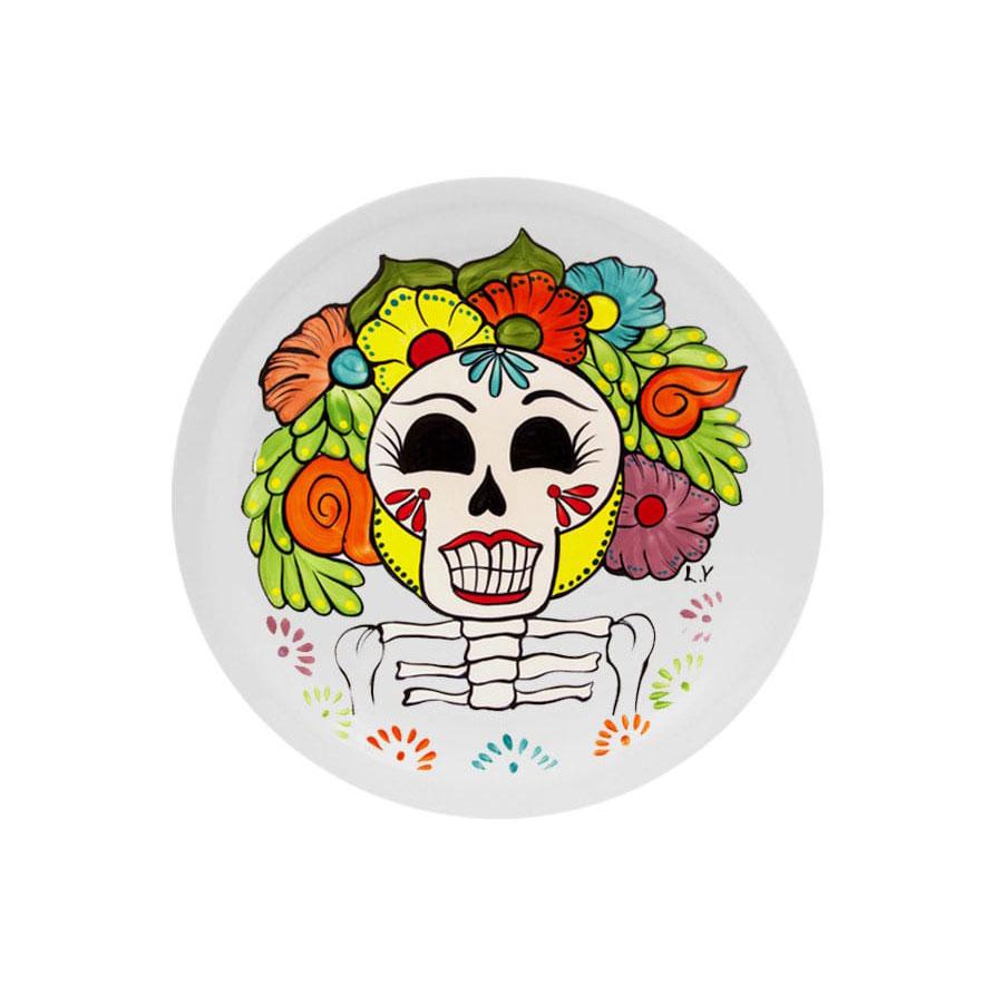 Dinner plate katrina day of the dead