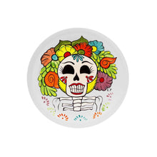 Load image into Gallery viewer, Dinner plate katrina day of the dead
