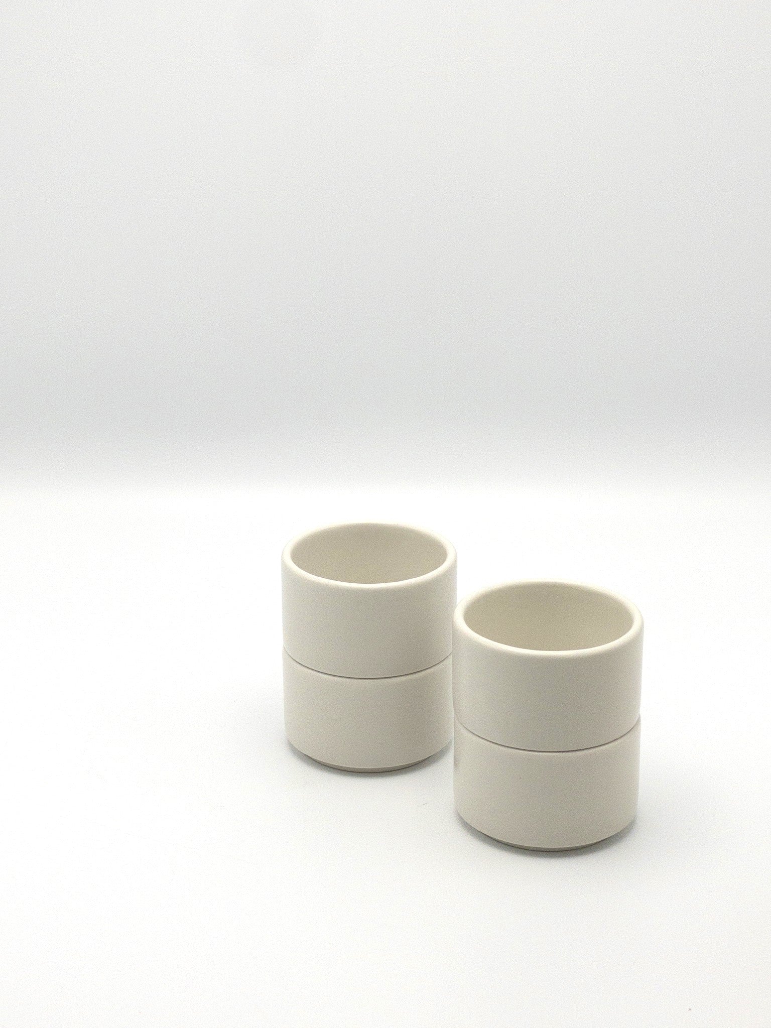 American Modern Espresso Cup – Set of 4 – Matte White