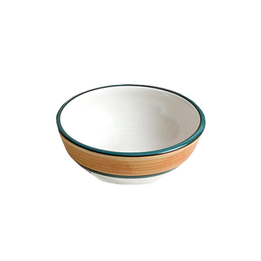 Cereal bowl set set of 4 brown green terra patina