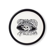 Load image into Gallery viewer, Dinner Plate - Katrina Black &amp; White | Day of the Dead
