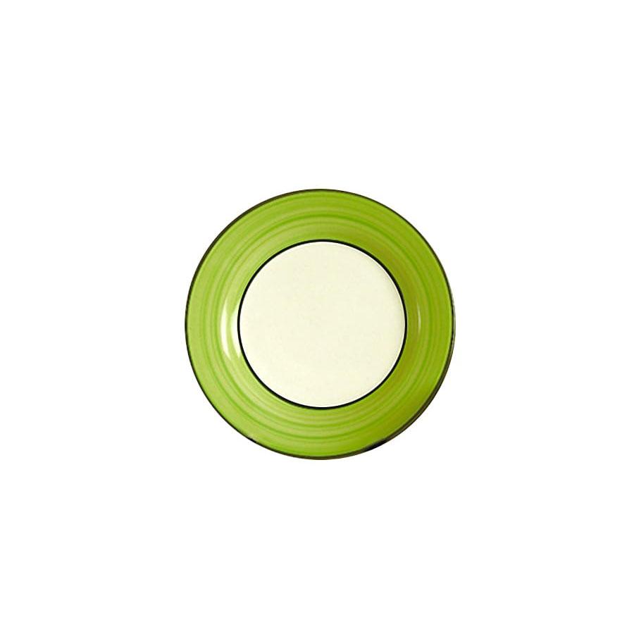 Sample plate white green spree pattern