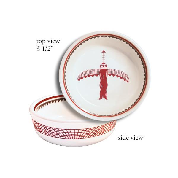 Ramekin mimbreno eagle white maroon mimbreno