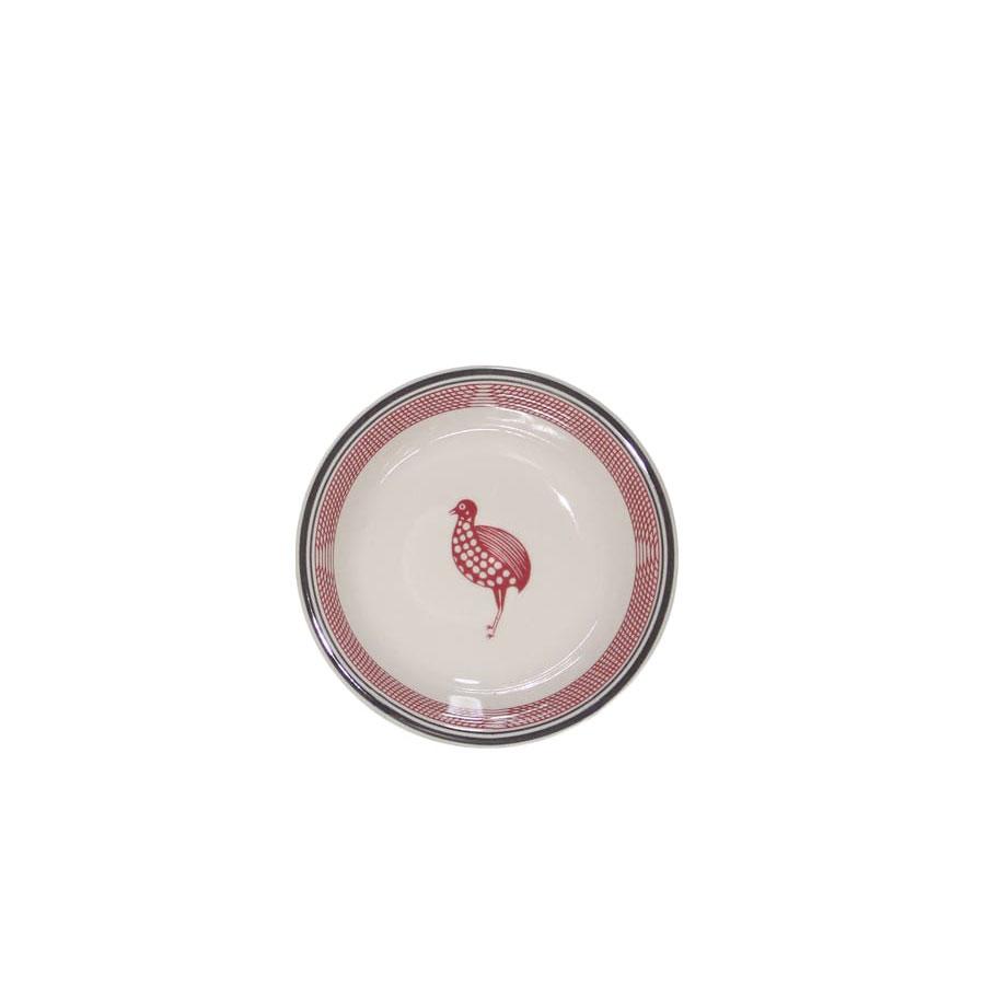 Fruit dish mimbreno maroon white mimbreno