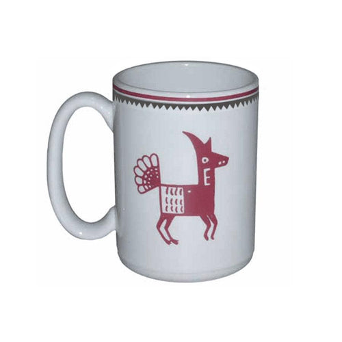 Mug mimbreno canine maroon white mimbreno 15 oz