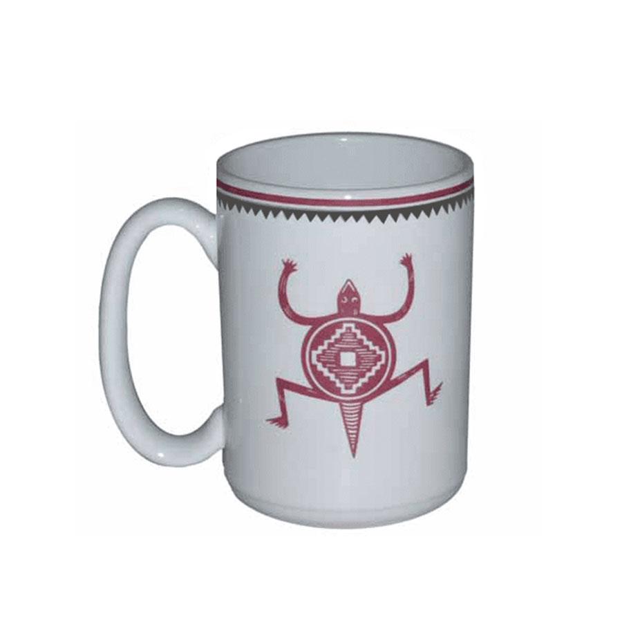 Mug - Mimbreño Lizard Maroon & White | Mimbreño 15 oz