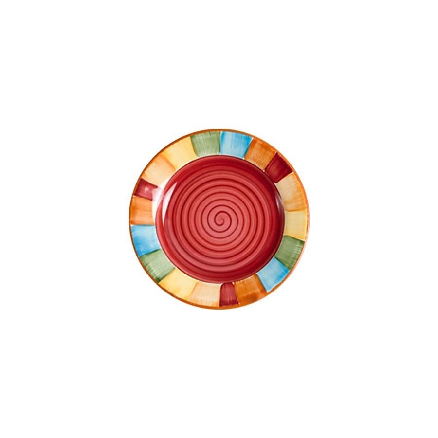 Sample plate colorful striped serape