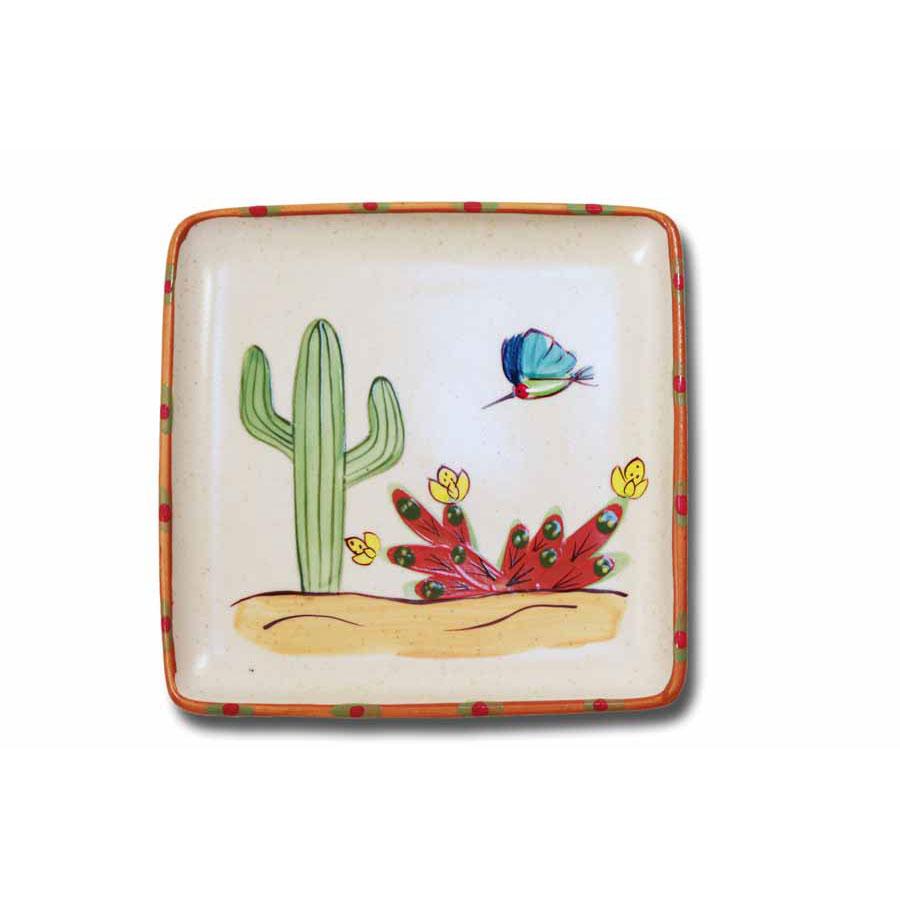 Square platter saguaro orange prickly pear sonoran desert