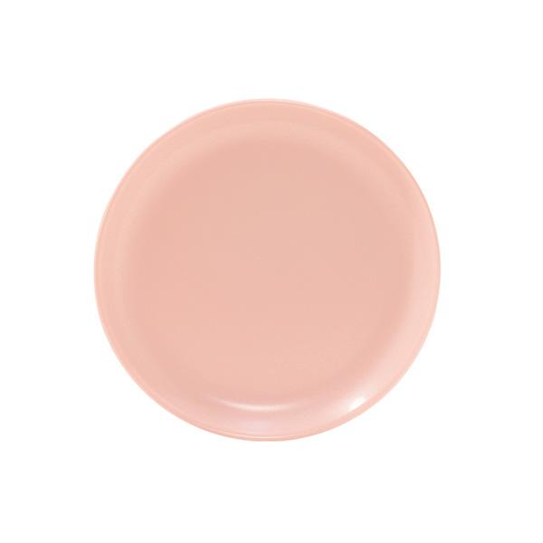 Couped large dinner plate set set of 4 matte pink matte pink